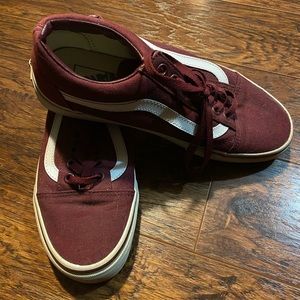 Maroon Old School VANS